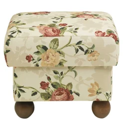 Landhaus Ohrenbackensessel mit Blumen Muster - Zavatraos^Wohnen Clearance