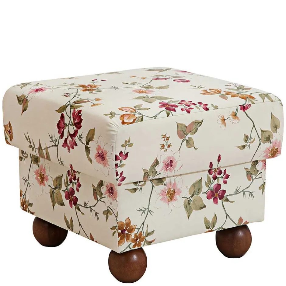 Landhaus Ohrensessel mit Blumen Stoff - Diazaja^Wohnen New