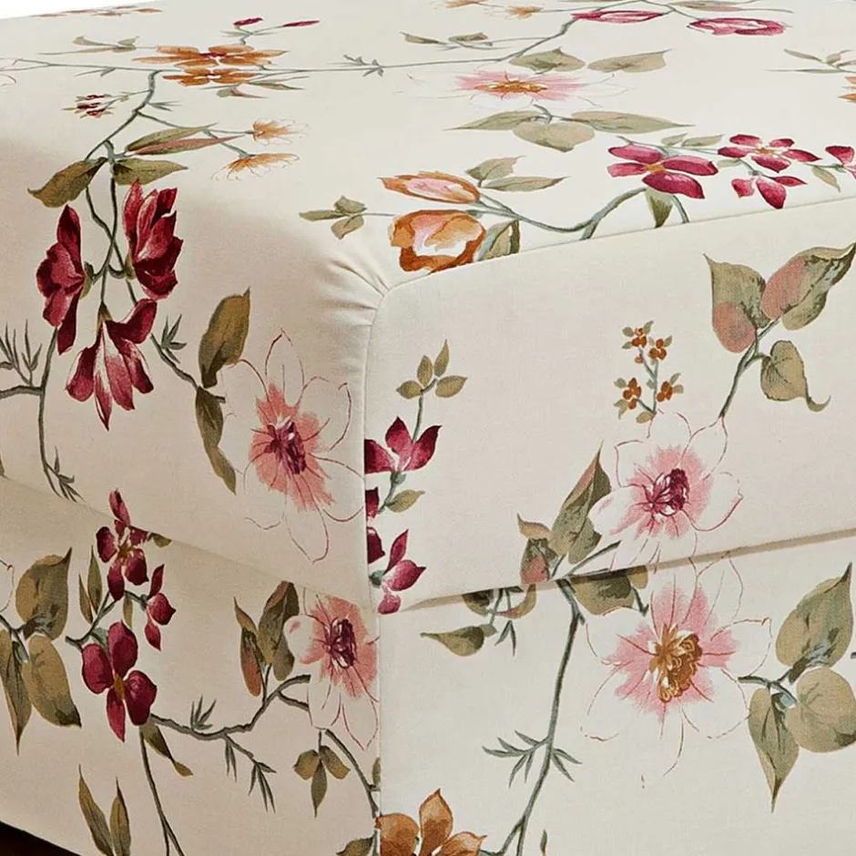 Landhaus Ohrensessel mit Blumen Stoff - Diazaja^Wohnen New