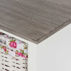 Wohnen Landhaus Regal mit drei Körben - Migorys