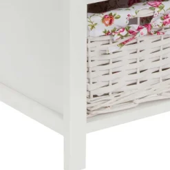 Wohnen Landhaus Regal mit drei Körben - Migorys