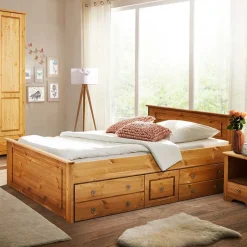 Landhaus Schlafzimmer mit Stauraumbett - Imressa (vierteilig)^Wohnen Hot