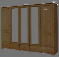 Landhaus Schlafzimmer mit Stauraumbett - Imressa (vierteilig)^Wohnen Hot
