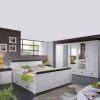 Wohnen Landhaus Schlafzimmer Pisino aus Kiefer Massivholz (vierteilig)