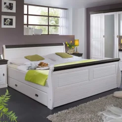 Wohnen Landhaus Schlafzimmer Pisino aus Kiefer Massivholz (vierteilig)