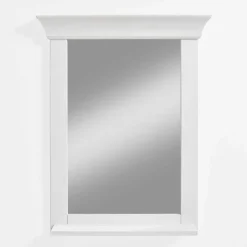 Wohnen Landhaus Schminktisch Set in Weiß - Satumare (dreiteilig)