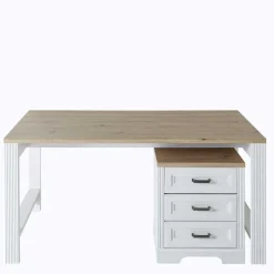 Landhaus Schreibtisch & Rollcontainer - Mehady (zweiteilig)^Wohnen Sale