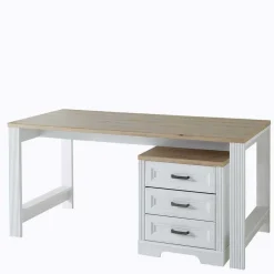 Landhaus Schreibtisch & Rollcontainer - Mehady (zweiteilig)^Wohnen Sale