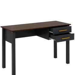 Landhaus Schreibtisch in Dunkelgrau - Mivaldana^Wohnen