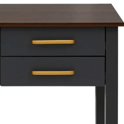 Landhaus Schreibtisch in Dunkelgrau - Mivaldana^Wohnen