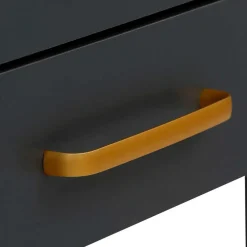 Landhaus Schreibtisch in Dunkelgrau - Mivaldana^Wohnen