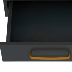 Landhaus Schreibtisch in Dunkelgrau - Mivaldana^Wohnen