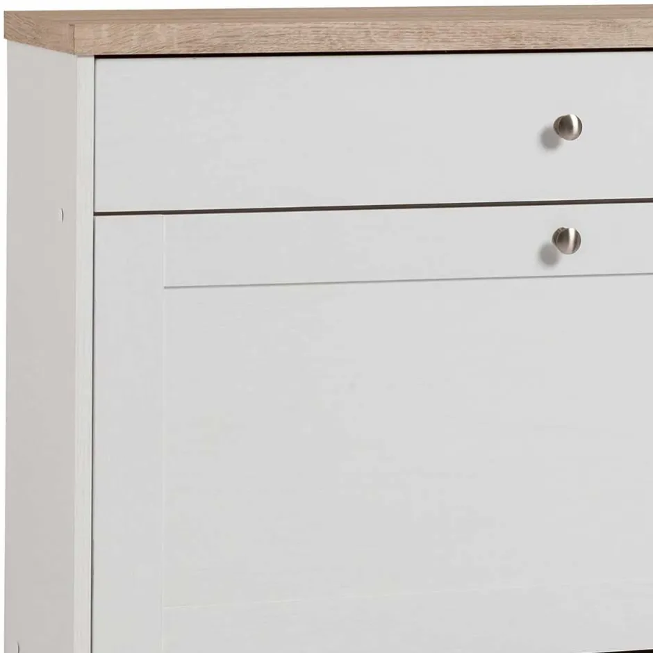 Wohnen Landhaus Schuhkommode mit zwei Klappen - Nudion