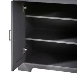 Landhaus Schuhschrank in Dunkelgrau - Thumbs^Wohnen Best