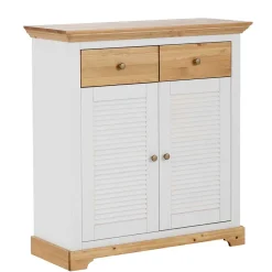 Landhaus Schuhschrank mit Lamellentüren - Axdonira^Wohnen Sale