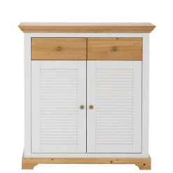 Landhaus Schuhschrank mit Lamellentüren - Axdonira^Wohnen Sale