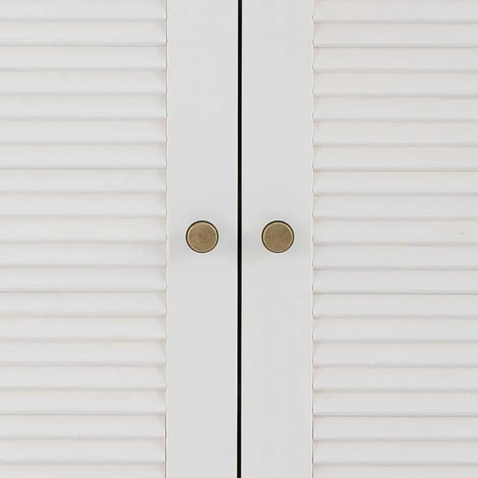 Landhaus Schuhschrank mit Lamellentüren - Axdonira^Wohnen Sale