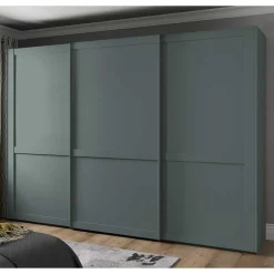 Landhaus Schwebetüren-Schrank in Graugrün - Rajavo^Wohnen Hot