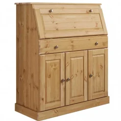 Wohnen Landhaus Sekretär aus Kiefer Massivholz - Brindusa