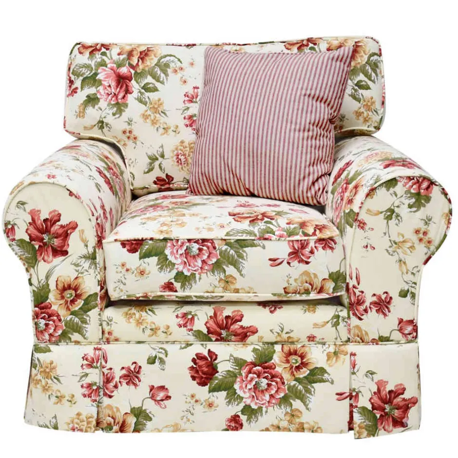 Landhaus Sessel mit Blumen Muster - Aurelius^Wohnen Online