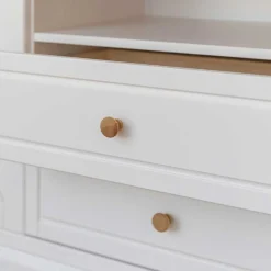 Wohnen Landhaus Sideboard in Weiß & Natur Kiefer - Saluts