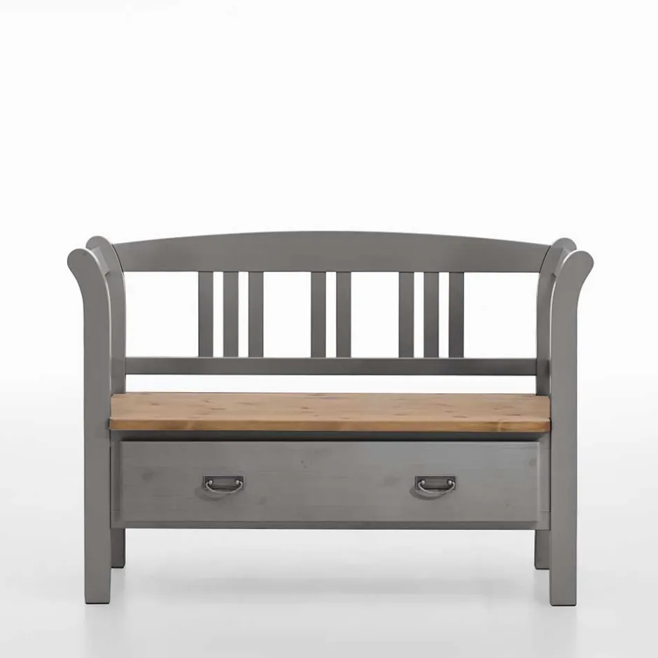 Wohnen Landhaus Sitzbank Jytte mit Lehne