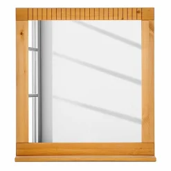 Wohnen Landhaus Spiegel mit Ablage & Holzrahmen - Vlarenzo