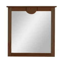 Wohnen Landhaus Spiegel mit dunklem Holzrahmen - Yemisa