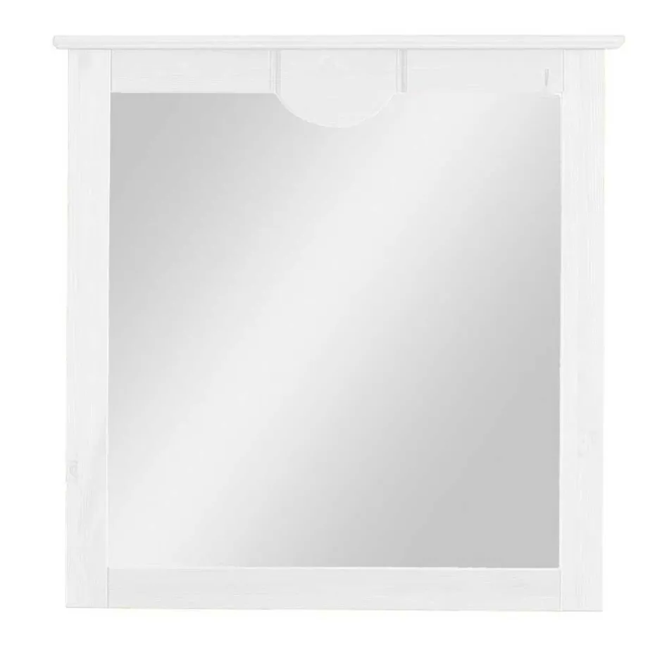 Wohnen Landhaus Spiegel mit weißem Holzrahmen - Vesrav