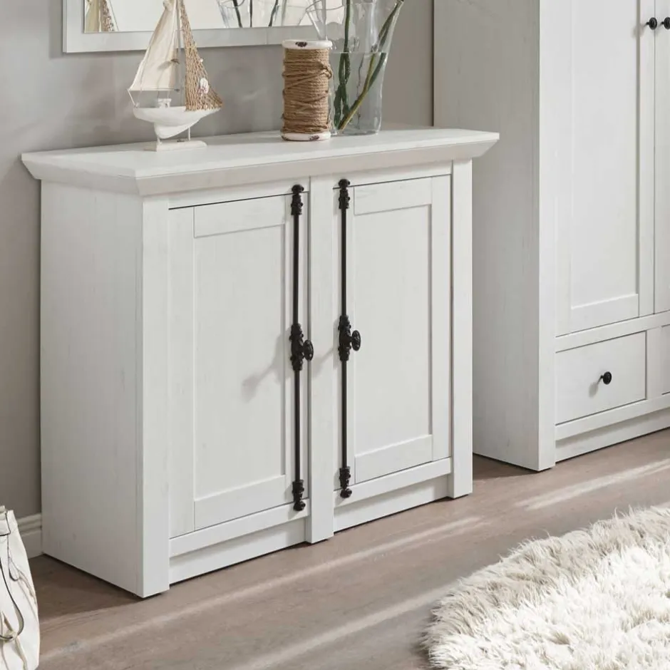 Wohnen Landhaus Türen-Kommode in Weiß - Chelles