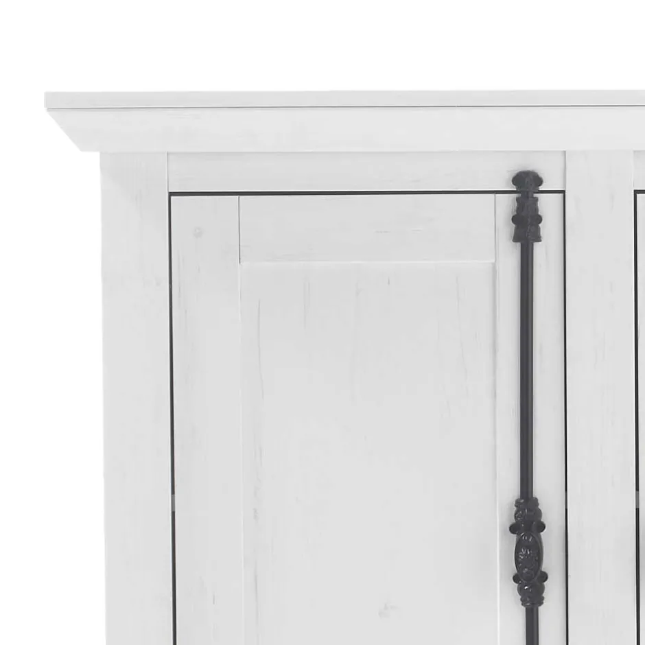 Wohnen Landhaus Türen-Kommode in Weiß - Chelles