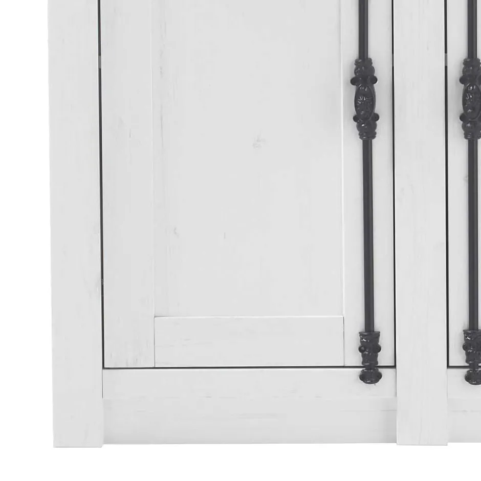 Wohnen Landhaus Türen-Kommode in Weiß - Chelles