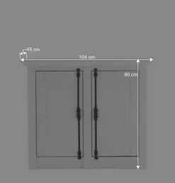 Wohnen Landhaus Türen-Kommode in Weiß - Chelles