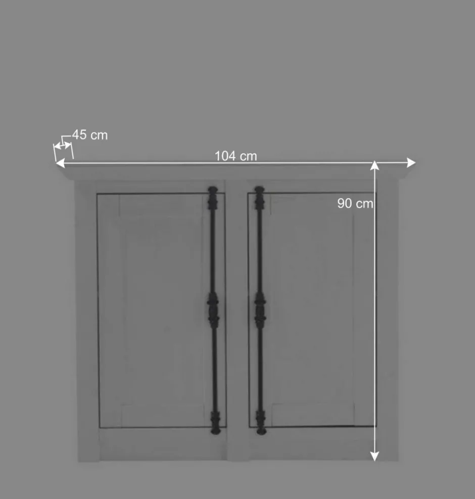 Wohnen Landhaus Türen-Kommode in Weiß - Chelles