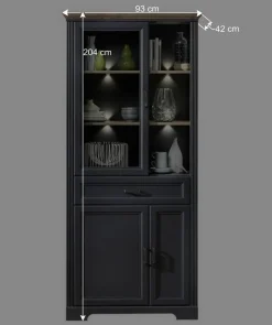 Landhaus TV Board & Vitrine Set - Thumbs (zweiteilig)^Wohnen