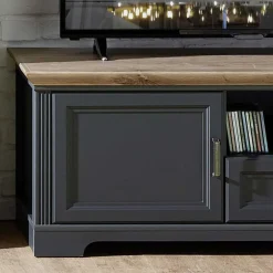 Landhaus TV Board & Vitrine Set - Thumbs (zweiteilig)^Wohnen