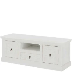 Landhaus TV Board in Weiß lackiert - Lucos^Wohnen Discount