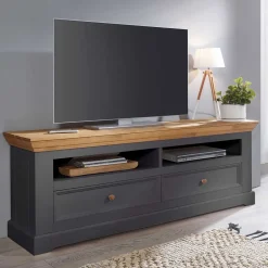 Wohnen Landhaus TV Element in Grau - Ustricia