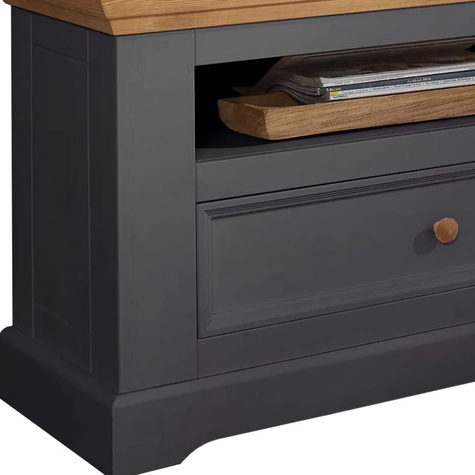 Wohnen Landhaus TV Element in Grau - Ustricia