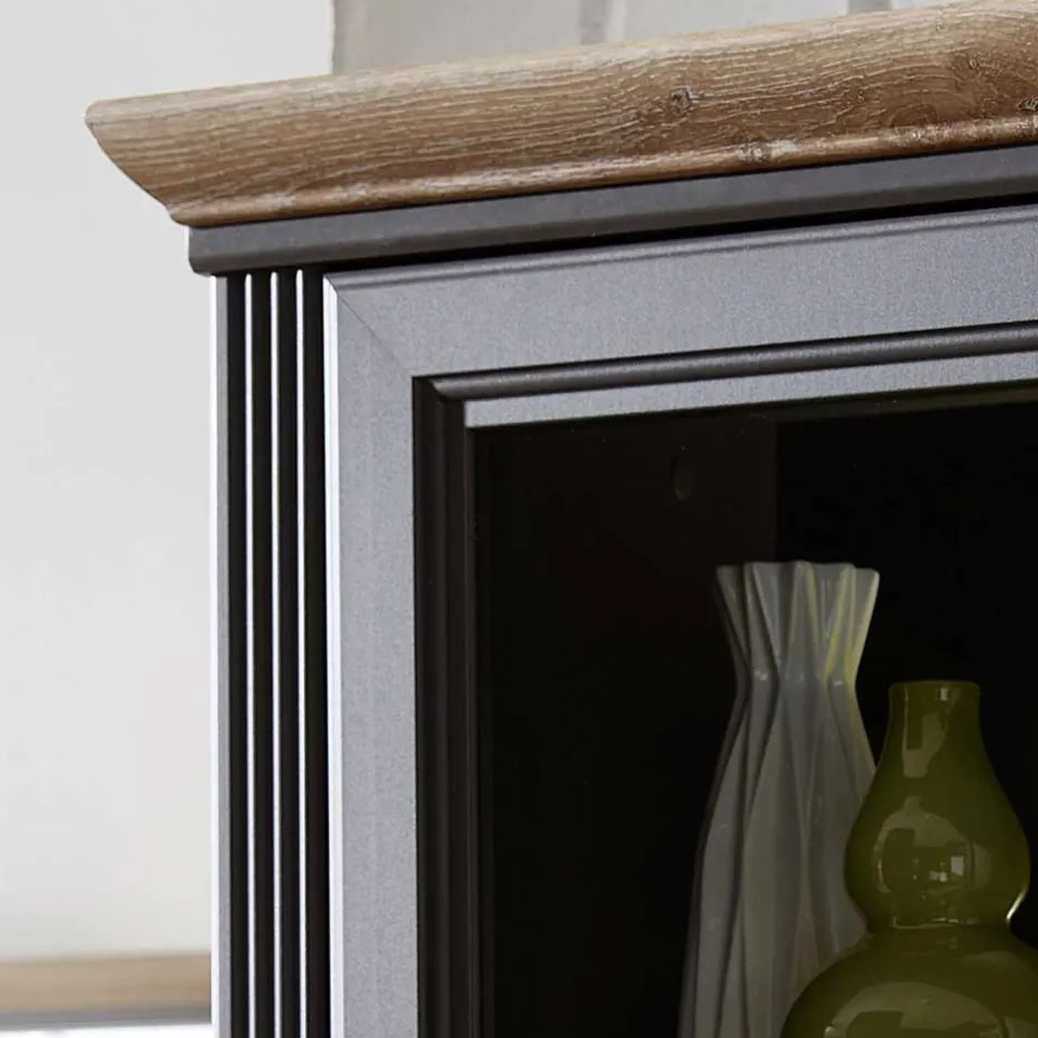 Wohnen Landhaus TV Lowboard & Standvitrine - Thumbs (zweiteilig)