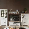Wohnen Landhaus TV Wohnwand Möbel Set - Sinolita (vierteilig)