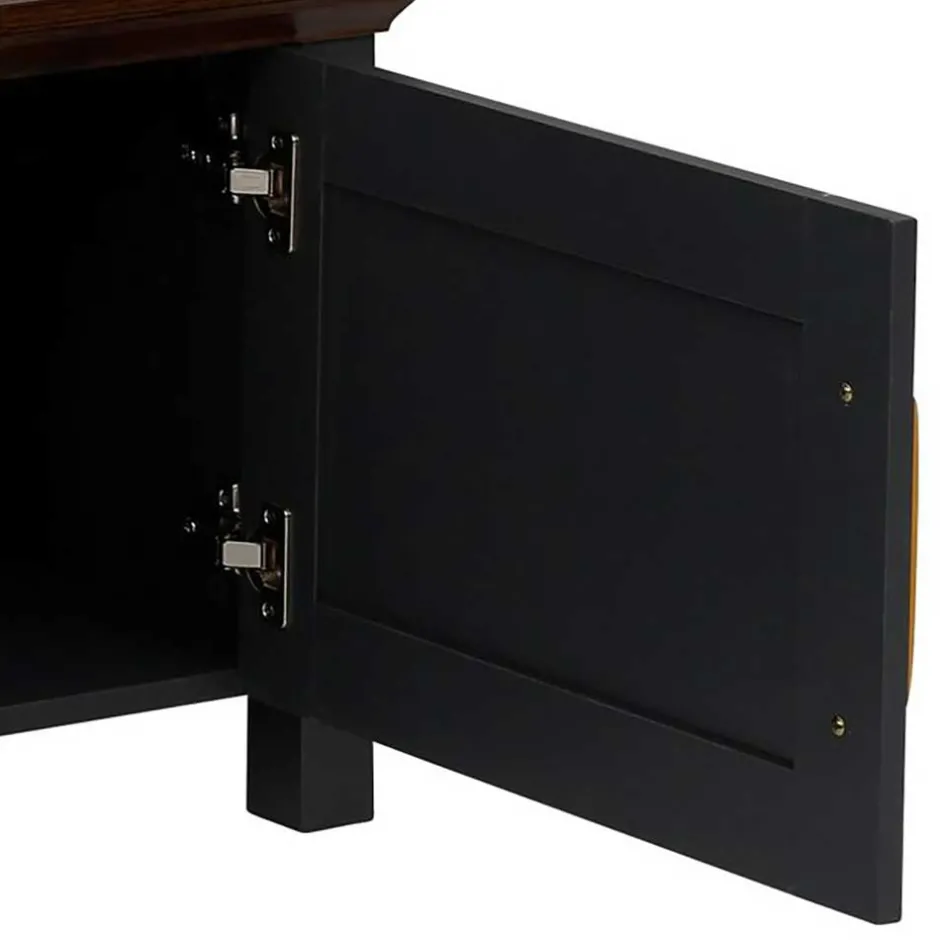 Landhaus TV-Board in Dunkelgrau - Mivaldana^Wohnen Hot