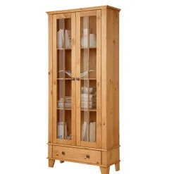 Wohnen Landhaus Vitrine aus Kiefer Massivholz - Anyamie