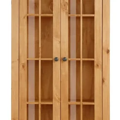 Wohnen Landhaus Vitrine aus Kiefer Massivholz - Anyamie