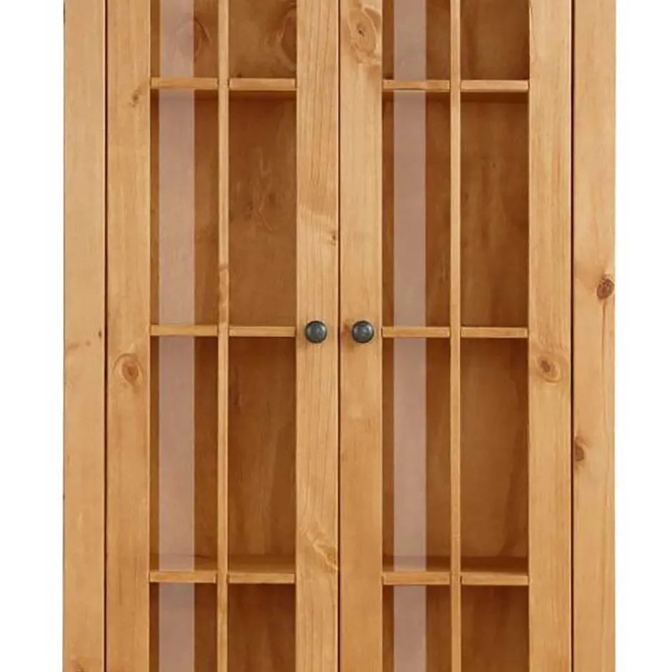 Wohnen Landhaus Vitrine aus Kiefer Massivholz - Anyamie