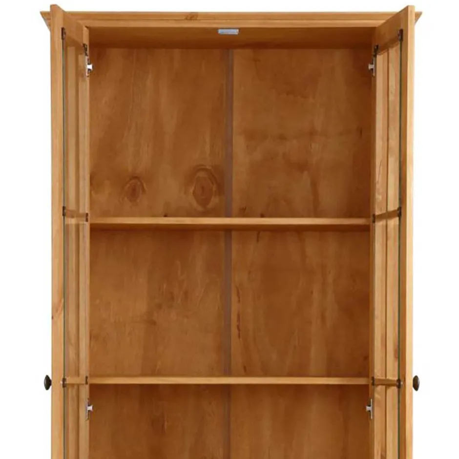 Wohnen Landhaus Vitrine aus Kiefer Massivholz - Anyamie