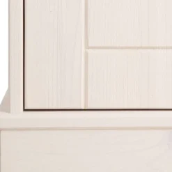 Landhaus Vitrine in Weiß und Kiefer Honig - Zentra^Wohnen Hot