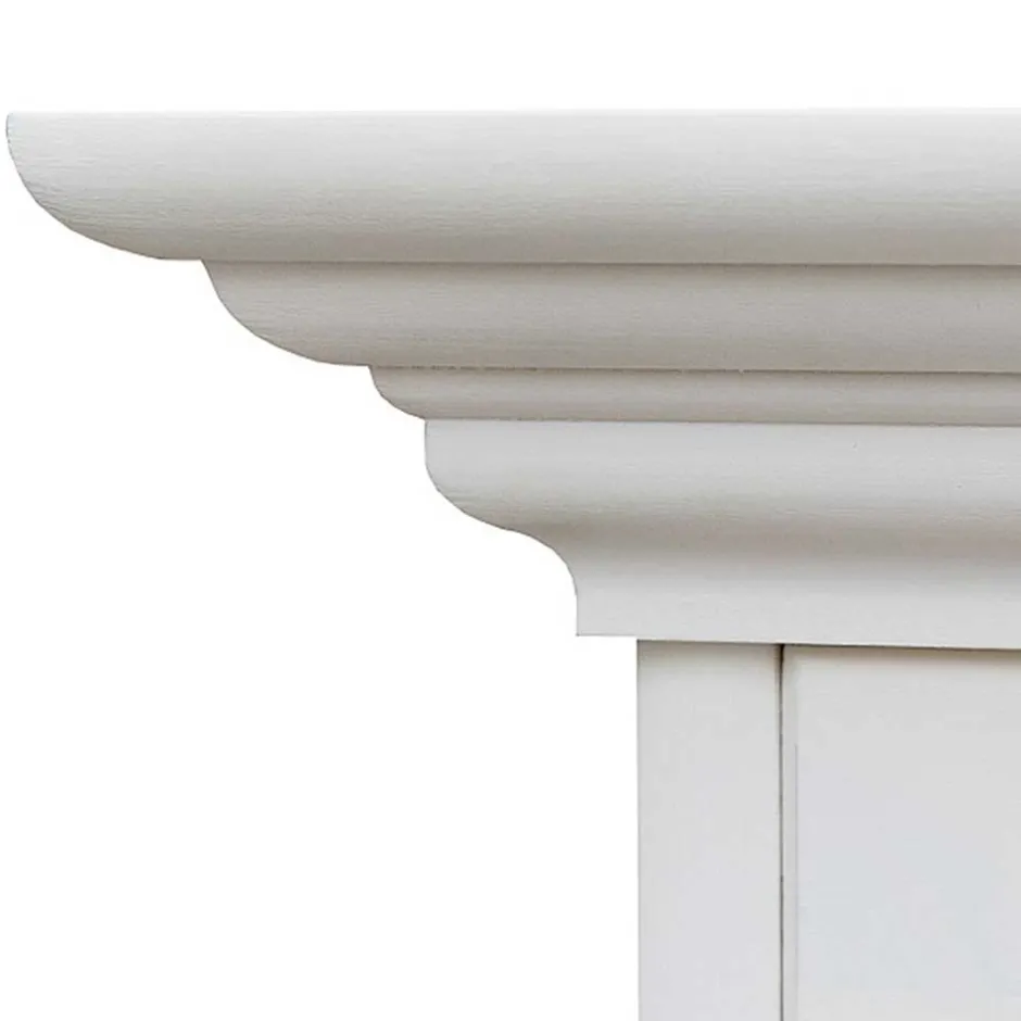 Landhaus Vitrinenschrank in Weiß lackiert - Indico^Wohnen Hot