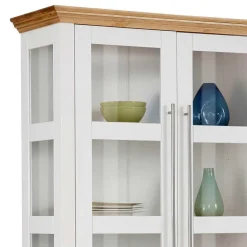 Wohnen Landhaus Vitrinenschrank mit acht Türen - Eyzaco