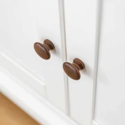 Landhaus Vitrinenschrank aus Kiefer zweifarbig - Zalya^Wohnen Best